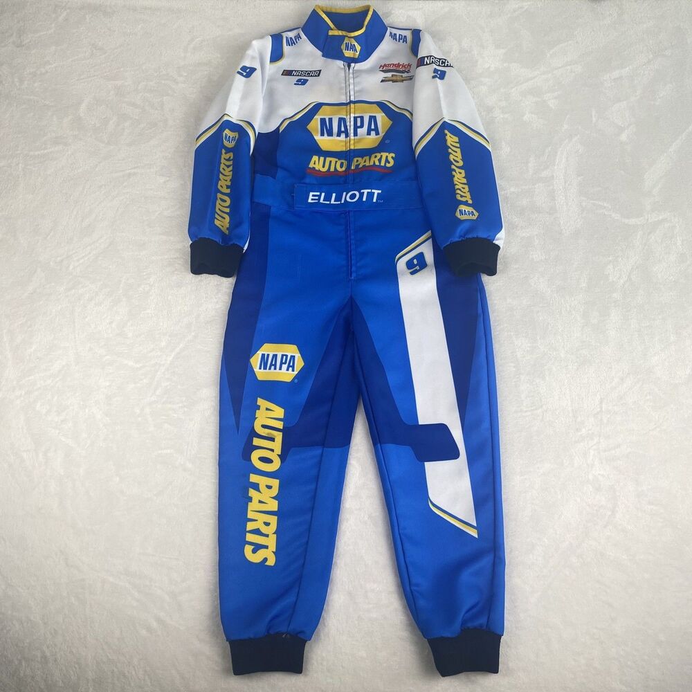 Nascar Chase Elliott NAPA Racing Suit Costume Youth Small Blue White